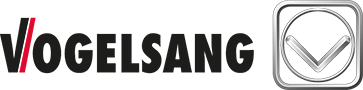 Logo de la marque Vogelsang qui vend des machines pour unités de méthanisations comme des pièces à cailloux et dilacérateurs